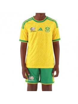 Billige Sør-Afrika Hjemmedraktsett Barn VM 2026 Kortermet (+ Korte bukser)